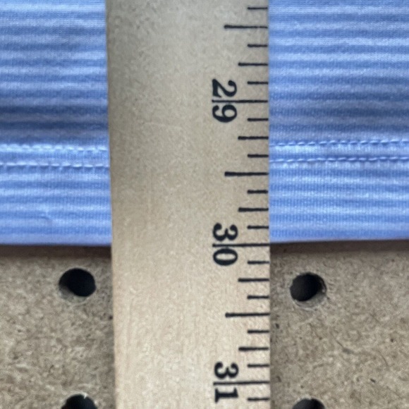 LNWOT Greyson SS Polo Shirt Golf Tour Striped Blue Medium Men - Picture 8 of 8